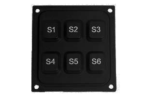 C6010 Six Button Industrial Switch Assembly