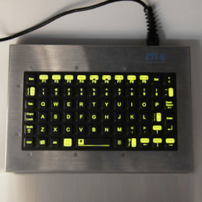 KI6000-Bx Industrial Backlit / Illuminated Keyboard