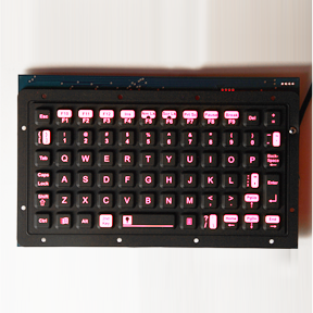 KI6800-Bx Industrial Backlit / Illuminated Keyboard