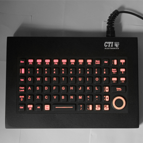 KIO6000-Bx Industrial Backlit / Illuminated Keyboard