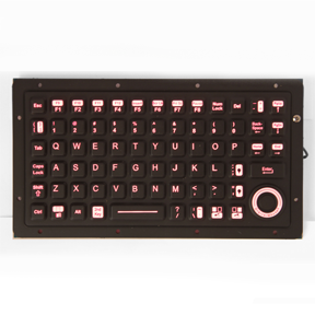 KIO6800-Bx Industrial Backlit / Illuminated Keyboard