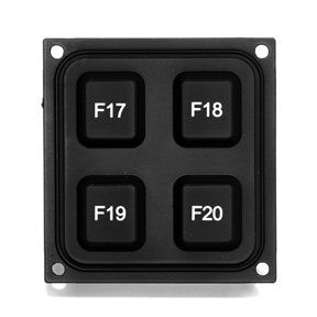 NEMA 4 (IP66) OEM Four-Button Keypad